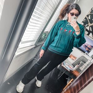 Golden Bear Vintage Golf Sweater Green Classic Grandpa Sweater